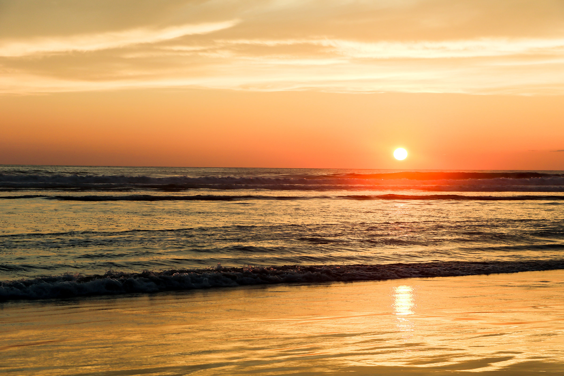 Amazing Sunset in a Beach of Acapulco